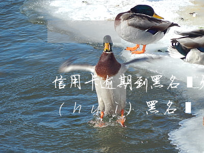 信用卡逾期到黑名單(欠信用卡逾期多久后會(huì)黑名單)