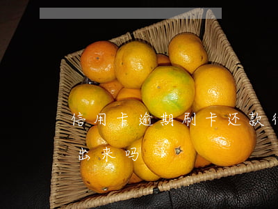 信用卡逾期刷卡还款(行用卡逾期还上还能刷出来吗)