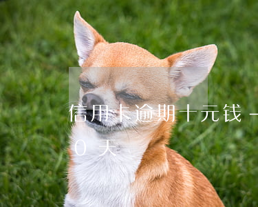 信用卡逾期十元钱-信用卡200元逾期10天