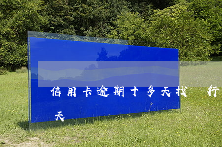 信用卡逾期十多天找銀行解釋(信用卡逾期五天)