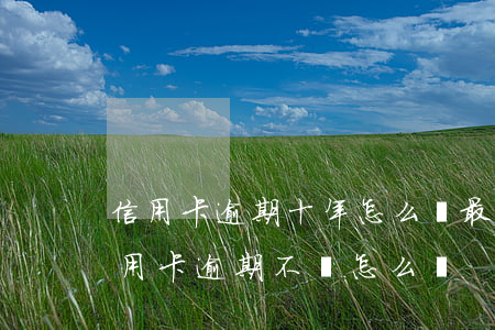 信用卡逾期十年怎么辦最快解決-10年信用卡逾期不還怎么辦