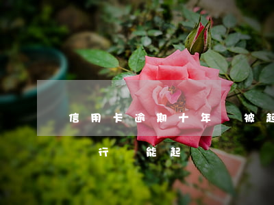 信用卡逾期十年沒被起訴(信用卡逾期十年了銀行還能起訴嗎)