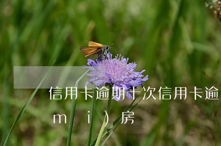 信用卡逾期十次(信用卡逾期十次能貸款買(mǎi)房嗎?)
