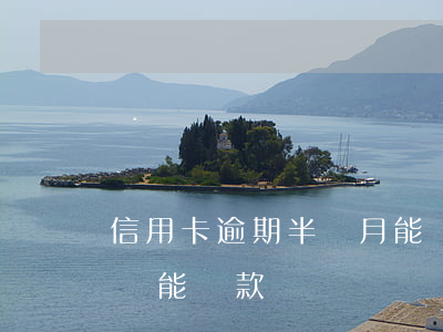 信用卡逾期半個月能貸款嗎(信用卡逾期半年還能貸款嗎)