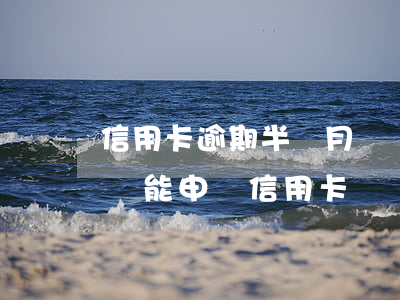信用卡逾期半個月還會怎樣(逾期半年還清了還能申請信用卡嗎)