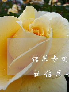 信用卡逾期半天會(huì)上征信嗎(信用社信用卡逾期幾天會(huì)上征信嗎)
