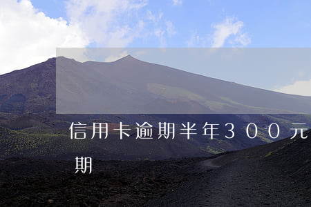 信用卡逾期半年300元(信用卡300塊逾期)