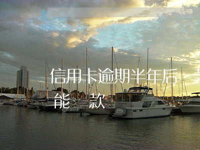 信用卡逾期半年后還款了(信用卡逾期半年還能貸款嗎)