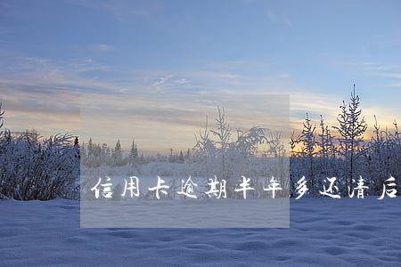 信用卡逾期半年多还清后还能用吗