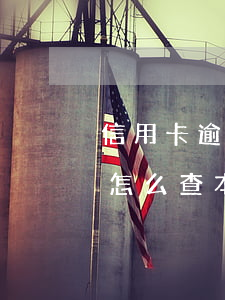 信用卡逾期半年怎么查本金(信用卡逾期半年怎么查本金還款)