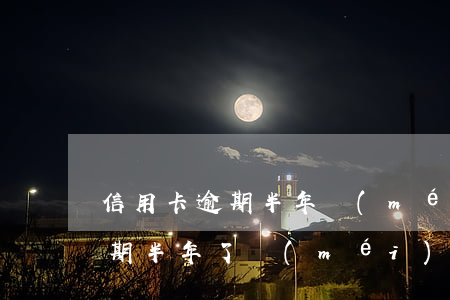 信用卡逾期半年沒(méi)錢還怎么辦(逾期半年了沒(méi)錢還,怎么辦)