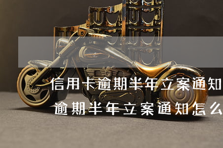 信用卡逾期半年立案通知怎么處理-信用卡逾期半年立案通知怎么處理的