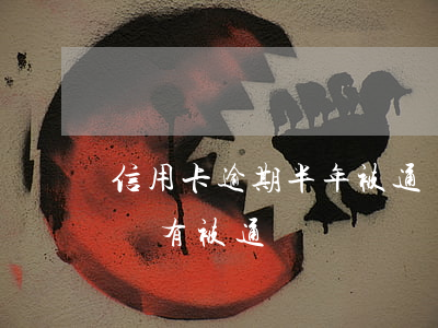 信用卡逾期半年被通緝(信用卡逾期好幾年了沒有被通緝)