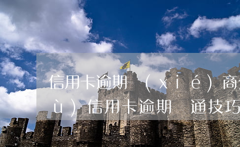 信用卡逾期協(xié)商分期話術(shù)(信用卡逾期溝通技巧)