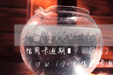 信用卡逾期協(xié)商法律條款(法律規(guī)定信用卡逾期可以協(xié)商還款)