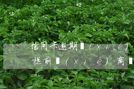信用卡逾期協(xié)商還款利弊(信用卡提前協(xié)商還是逾期協(xié)商好)