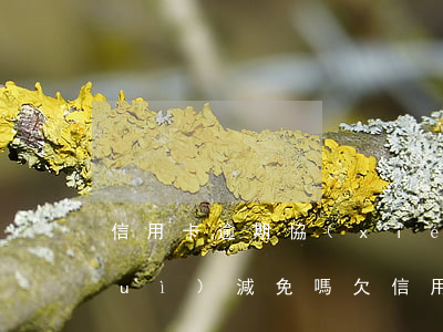 信用卡逾期協(xié)商還款利息會(huì)減免嗎(欠信用卡逾期利息可以協(xié)商嗎)