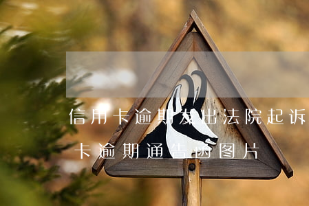 信用卡逾期发出法院起诉警告函(真正的信用卡逾期通告函图片)