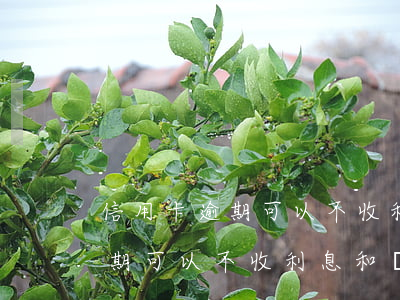 信用卡逾期可以不收利息和違約金(信用卡逾期可以不收利息和違約金嘛)