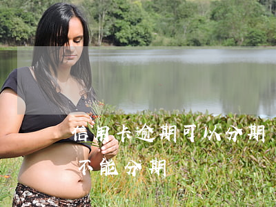 信用卡逾期可以分期還嗎郵政(信用卡逾期能不能分期)