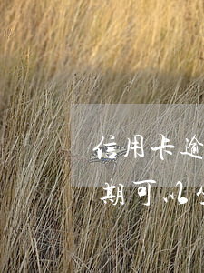 信用卡逾期可以坐飛機(jī)旅游嗎(有逾期可以坐飛機(jī)嗎?)