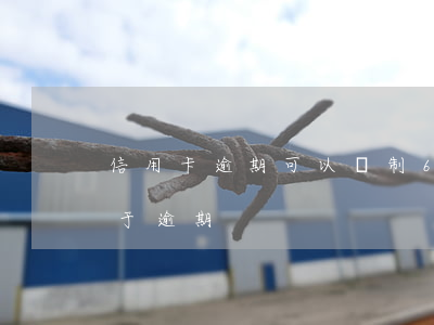 信用卡逾期可以強制60期(信用卡6個月處于逾期)