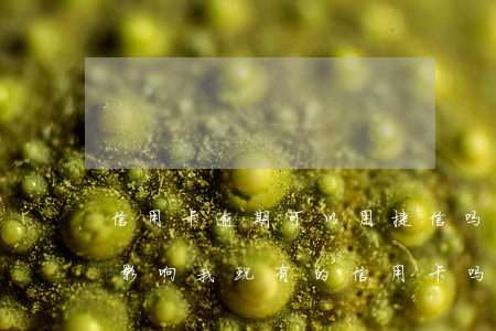 信用卡逾期可以用捷信吗(捷信逾期3个月会影响我现有的信用卡吗?)