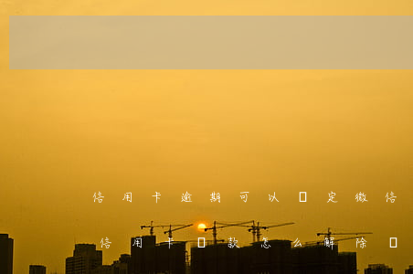信用卡逾期可以綁定微信還款嗎(微信綁定的信用卡還款怎么解除綁定)