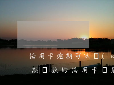 信用卡逾期可以網(wǎng)上還款嗎(逾期還款的信用卡還能用嗎)