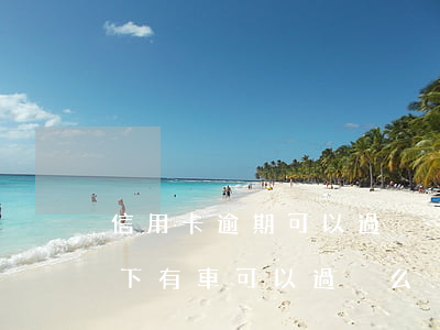 信用卡逾期可以過戶別人的車嗎(欠信用卡名下有車可以過戶么)