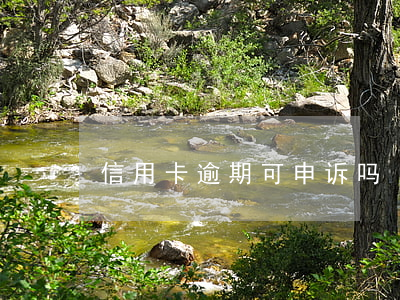 信用卡逾期可申诉吗