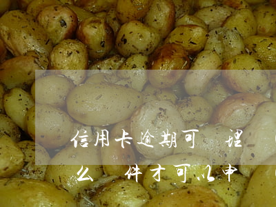 信用卡逾期可辦理個(gè)性化分期嗎 什么條件才可以申請(qǐng)信用卡個(gè)性化分期業(yè)務(wù)