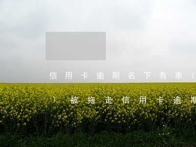 信用卡逾期名下有車(chē)會(huì)被拖走(信用卡逾期名下有車(chē)會(huì)被拖走嗎)