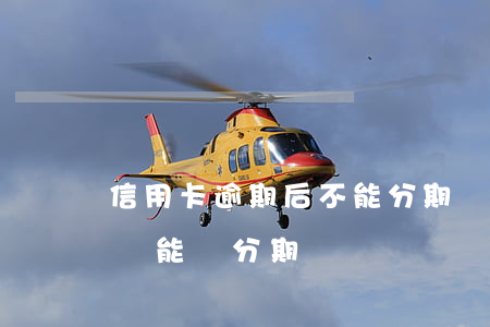 信用卡逾期后不能分期還款嗎(信用卡逾期了還能辦分期嗎)