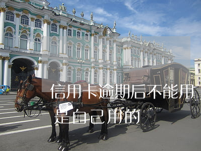 信用卡逾期后不能用了怎么辦(信用卡逾期不是自己用的)