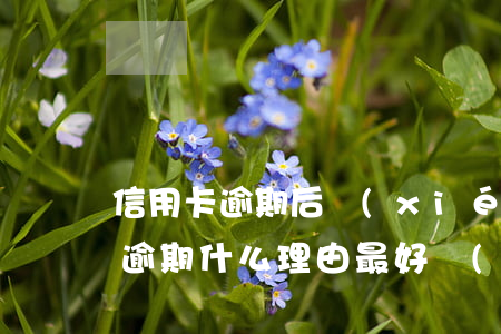 信用卡逾期后協(xié)商容易嘛(信用卡逾期什么理由最好協(xié)商)