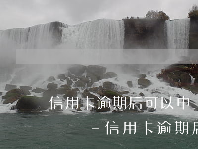 信用卡逾期后可以申請(qǐng)分幾期償還-信用卡逾期后可以申請(qǐng)分幾期償還嗎