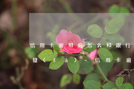 信用卡逾期后怎么和銀行協(xié)商廣發(fā)-信用卡逾期后怎么和銀行協(xié)商廣發(fā)銀行還款