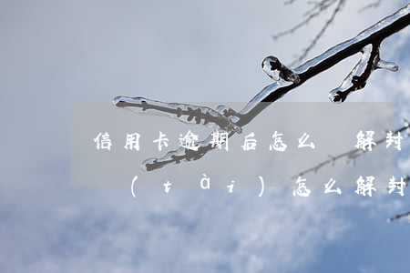 信用卡逾期后怎么樣解封(信用卡逾期異常狀態(tài)怎么解封)