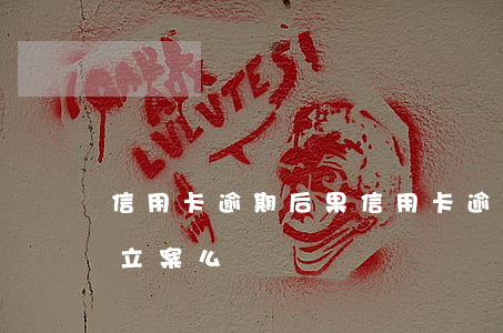 信用卡 逾期 后果（信用卡逾期了會(huì)立案么）