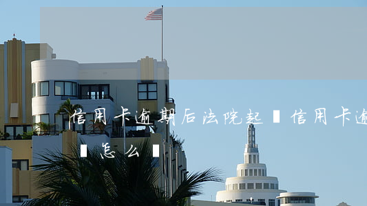 信用卡逾期后法院起訴(信用卡逾期后法院起訴怎么辦)