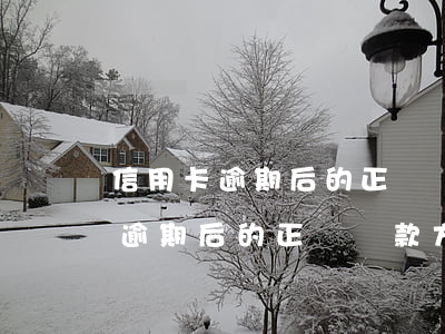 信用卡逾期后的正確還款方式銀行-信用卡逾期后的正確還款方式銀行能查到嗎