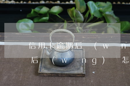 信用卡逾期后網(wǎng)貸(信用卡逾期后網(wǎng)貸怎么辦)