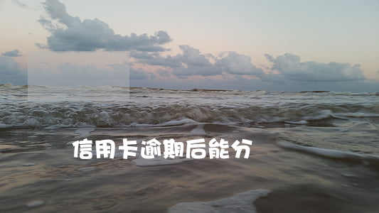 信用卡逾期后能分開還嗎