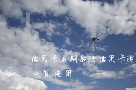 信用卡逾期后被(信用卡逾期后被限制了怎么恢复使用)