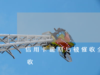 信用卡逾期后被催收全額(銀行信用卡逾期催收)