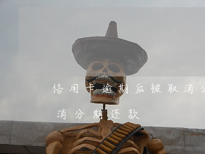 信用卡逾期后被取消分期 信用卡逾期后被取消分期还款