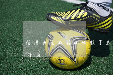 信用卡逾期后被降额了怎么办-还信用卡被降额