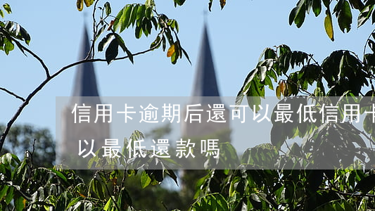 信用卡逾期后還可以最低(信用卡逾期后還可以最低還款嗎)