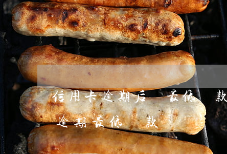 信用卡逾期后還最低還款還起訴嗎-信用卡 逾期 最低還款